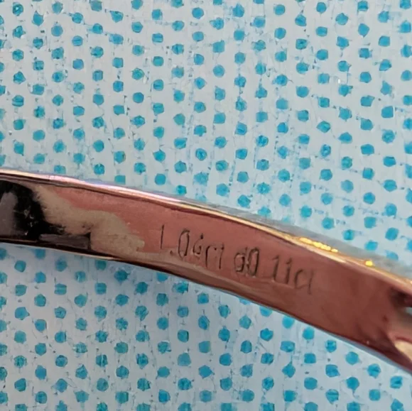 Elegant Ring 18k WG Aquamarine With dia Size 8 - Picture 6 of 8